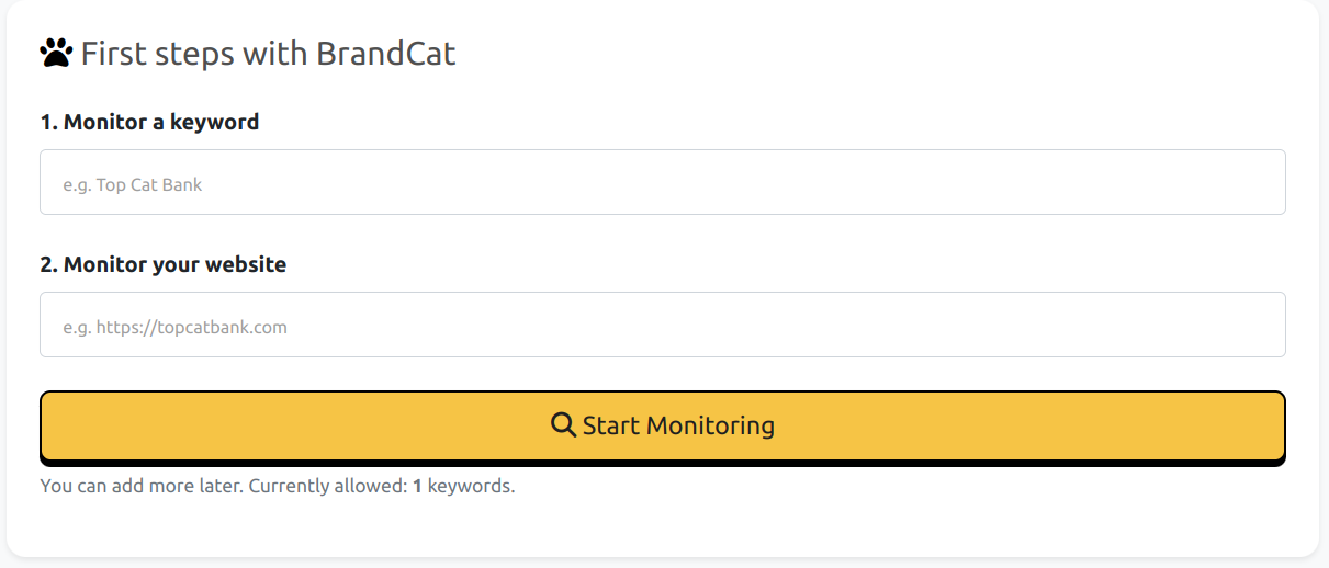 BrandCat domain watch setup